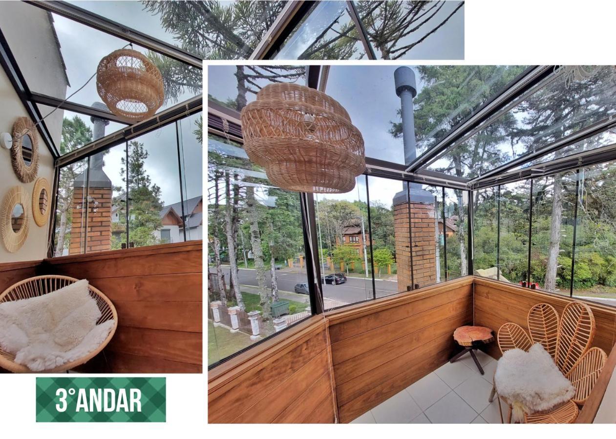 Villa Incrivel Casa Com Hidro-Bikes-Centro De Gramado 3Q Esterno foto